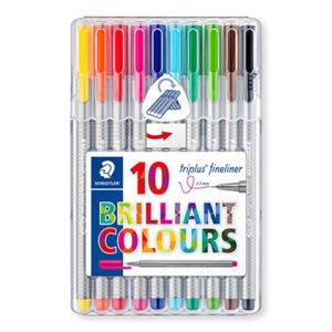Stylo feutre Staedtler Triplus fineliner pochette de 10